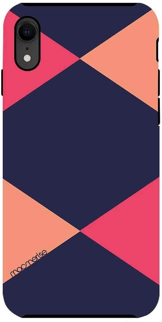 Macmerise IPCIXRTMI0432 Criss Cross Blupink - Tough Case for iPhone XR - Multicolor (Pack of1)