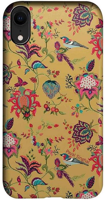 Macmerise IPCIXRPPS1512 Payal Singhal Chidiya Mustard - Pro Case for iPhone XR - Multicolor (Pack of1) - One size.