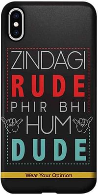 Macmerise IPCIXMPWY2332 Zindagi Rude - Pro Case for iPhone XS Max - Multicolor (Pack of1) - One size.