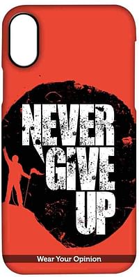 Macmerise IPCIPXPWY1448 Never give up - Pro Case for iPhone X - Multicolor (Pack of1)