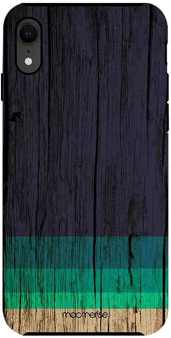 Macmerise IPCIXRTMI2298 Wood Stripes Blue - Tough Case for iPhone XR - Multicolor (Pack of1) - One size.