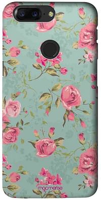 Macmerise Teal Pink Flowers Sublime Case for OnePlus 5T - Multi Color - 75 Inches.