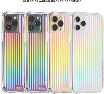 Case-Mate - Premium Case for iPhone 11 Pro,5.8-inch - 10FT Drop Protection, Sleek, Stylish and Pocket Friendly - Tough Groove Iridescent