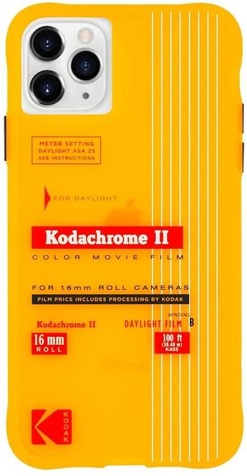 KODAK x CASE-MATE - جراب iPhone 11 Pro Max - جراب مطبوع Kodak Vintage Kodachrome II