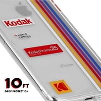 KODAK x CASE-MATE - جراب iPhone XR - جراب Kodak Striped Kodachrome Super 8