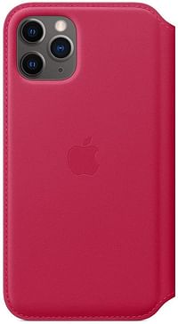 Apple Leather Folio (for iPhone 11 Pro) - Raspberry - One size.