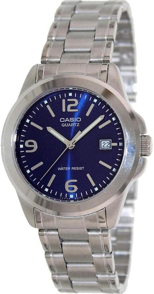 Casio Dress Watch Analog Display Quartz for Men MTP 1215A 2ADF Silver one size