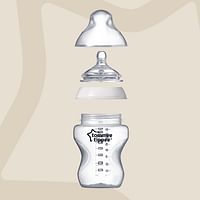 Tommee Tippee Closer To Nature Feeding Bottles 2X 340Ml, White