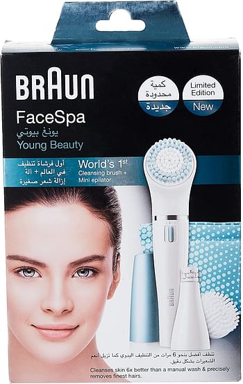 Braun Face Spa Young Beauty Epilator - 832e (0.08 kilograms)/White/1 Set