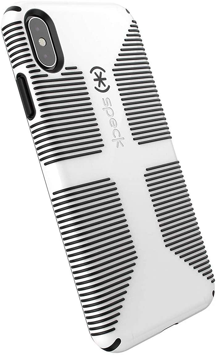 جراب CandyShell Grip iPhone XS Max من منتجات سبيك ، أبيض/أسود