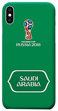 Merlin Fifa FWC18 Saudi Arabia Flag Case for Apple iPhone 7/iPhone 8/ iPhone X - Green - One Size