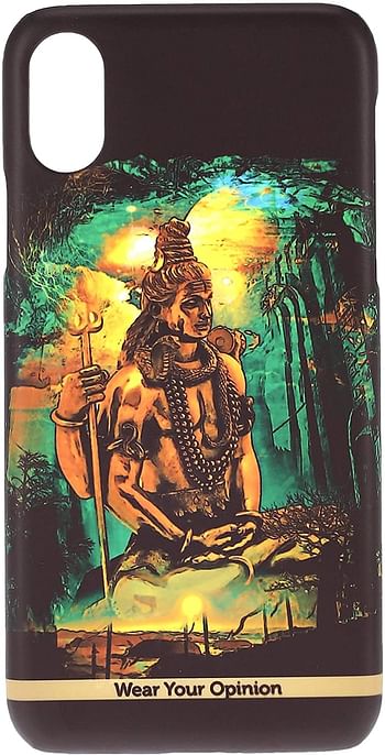 Macmerise IPCIPXPWY1136 Lord Shiva - Pro Case for iPhone X - Multicolor (Pack of1)