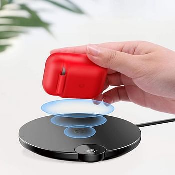 Baseus wireless charger for Airpods Red