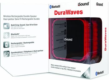 iSound DuraWaves Bluetooth Speaker, Red, ISOUND-5468