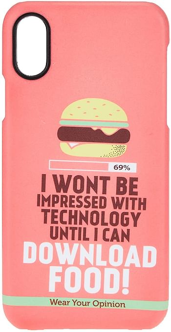 Macmerise IPCIXSPWY0522 Download food - Pro Case for iPhone XS - Multicolor (Pack of1)