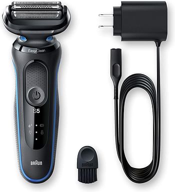 Braun Electric Shaver Series 5 50-B1000s Wet & Dry, blue-Black