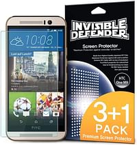 Rearth Pack of 4 HD Clarity Invisible Defender Screen Guard for HTC One M9/Clear