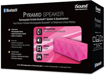 iSound GoSonic Rechargeable Portable Speaker, Pink, ISOUND-5358 Pink