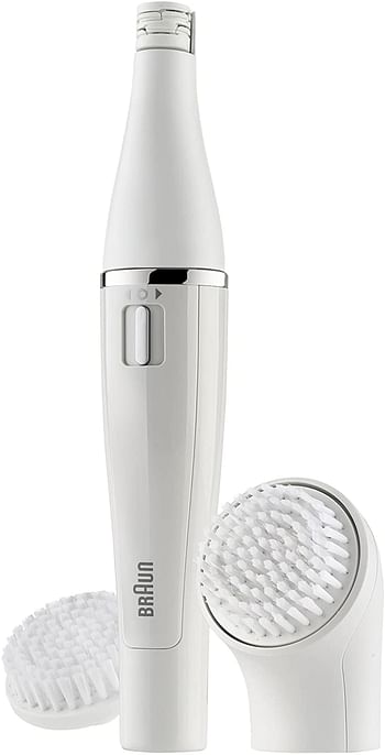 Braun Face 830 Facial Epilator and Facial Cleansing Brush Including Mirror and Beauty Pouch