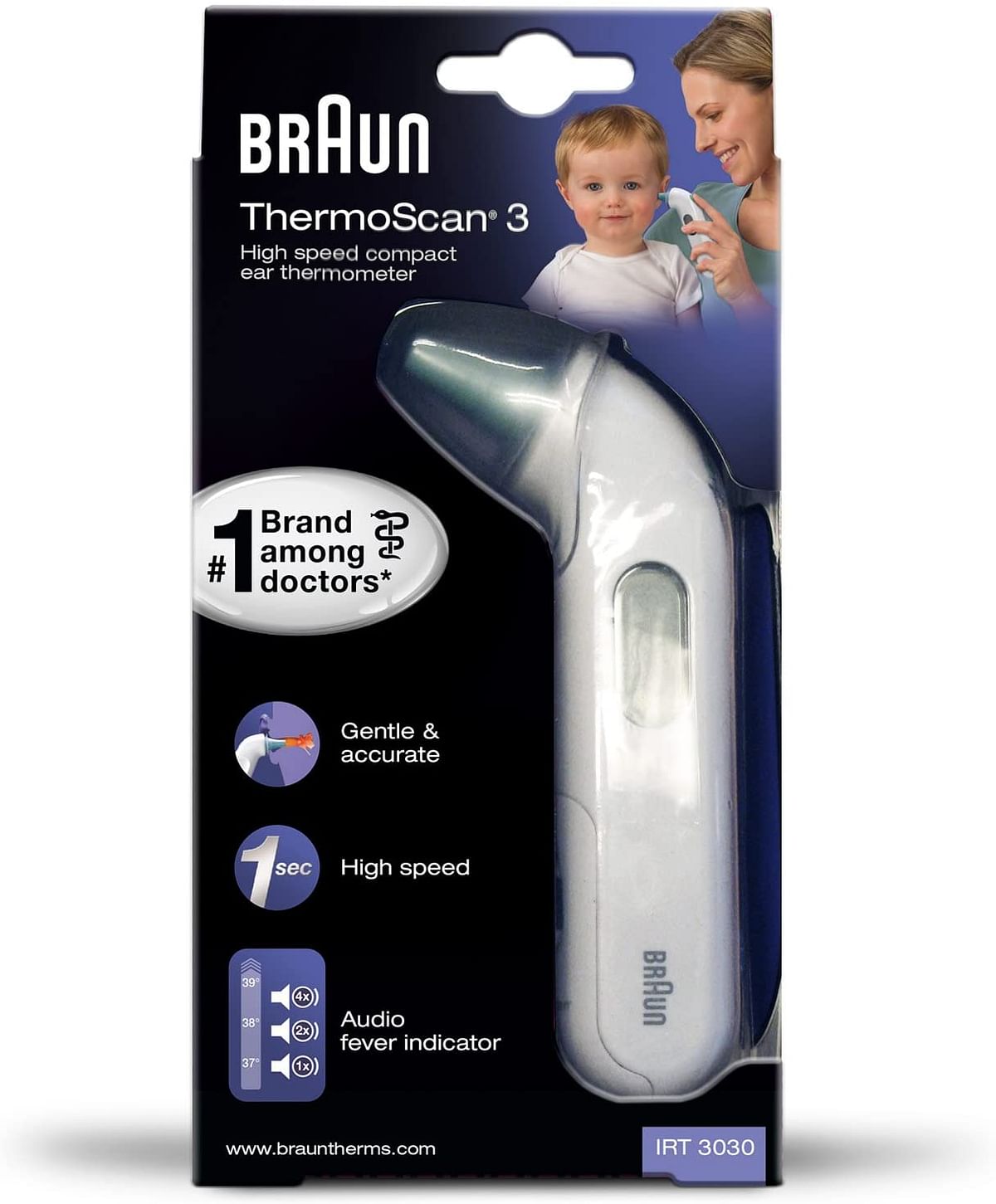 Braun IRT 3030 Ear ThermoScan 3/White/One Size