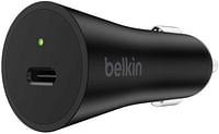 Belkin USB-C CAR CHARGER 9V - 12V Power Delivery 27W Black