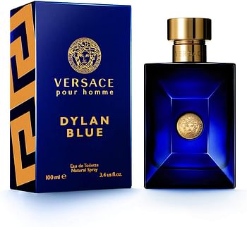 Versace Pour Homme Dylan Blue Eau De Toilette For Men, 100 ml/Multicolor