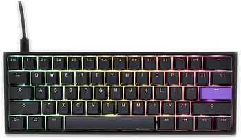 Ducky One 2 Mini Speed Silver Cherry Switch Seamless Double Shot Rgb Led Gaming Keyboard - Black | Dkon2061St-PUSpdazt1 Pc