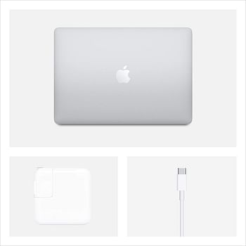 Apple Macbook Air 2020 Model, (13-Inch, Intel Core i3, 1.1Ghz, 8GB, 256GB, MWTL2), Eng-KB - Silver