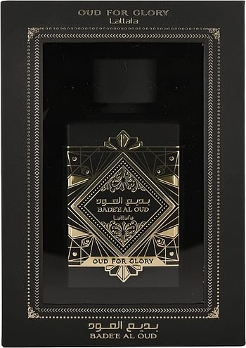 Lattafa Bade'e Al Oud, Oud for Glory EDP, 100ml, Black