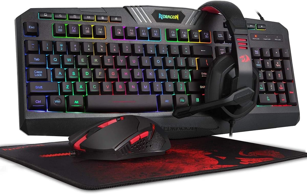 Redragon S101 Wired RGB Backlit Gaming 4 in 1 Combo Black