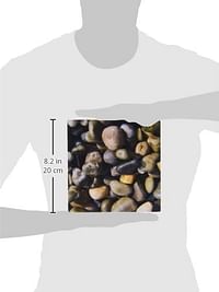3dRose 8 × 8 × 0 25 بوصة لوحة ماوس من نسيج رطب لامع من الأحجار الصغيرة الطبيعية الصخور البحرية رمادي بني طبيعي (mp_157798_1)