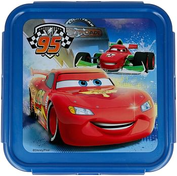 Square Hermetic Food Container Cars Racers Edge/One Size/Multicolour