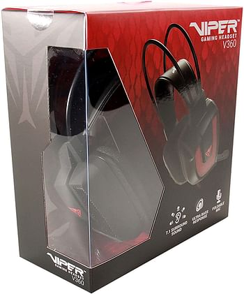 Patriot Viper V360 7.1 Virtual Surround Sound Gaming Headset (Pv3607Umlk) /Black/One Size