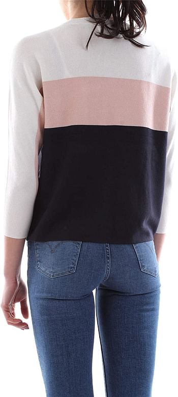 Only womens ONLREGITZE 3/4 KNIT Pullover/Cloud Dancer_11-4201 TCX(Pink)/L