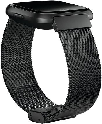 Fitbit Versa Classic Accessory Bandl/Black/One Size (Pack of 1)