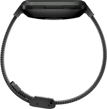Fitbit Versa Classic Accessory Bandl/Black/One Size (Pack of 1)