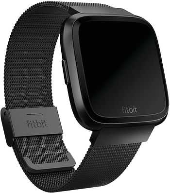 Fitbit Versa Classic Accessory Bandl/Black/One Size (Pack of 1)