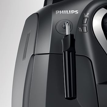 Philips 2000 Series Fully Automatic Espresso Machine HD8651/05, Classic Milk Frother, Black, with Ceramic Grinders, removable brew group for an aromatic Espresso, coffee or any milk-based recipe