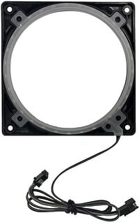 Phanteks Halos 120mm Digital LED Fan Frame, Black (PH-FF120DRGBP_BK01)/120mm/Black