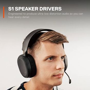 SteelSeries Arctis 3 (2019 Edition) All-Platform Gaming Headset for PC, PlayStation 4, Xbox One, Nintendo Switch, VR, Android, and IOS - Black (Electronic Games)/Arctis 3/Black/Wired