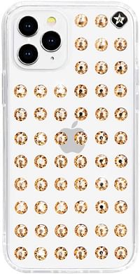 Bling My Thing - Extravaganza Clear for iPhone 12/12 Pro - Pure Gold (Swarovski® crystals)