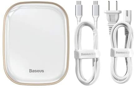 Baseus Type-C HUB Adapter AC Multifunctional Charger ,White/10 x 3 x 2 centimeters