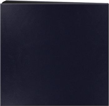 Pioneer BSP-46/NB Photo Albums 204-Pocket Post Bound Leatherette Cover Photo Album for 4 by 6-Inch Prints, Navy Blue
