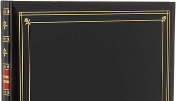 Pioneer MP-300/BK Photo Albums 300-Pocket Post Bound Leatherette Cover Photo Album for 3.5 by 5.25-Inch Prints, Black