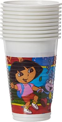 Dora's Plastic Cups Set of 10, 200 Ml/Multicolor/set of 10 x 200ml
