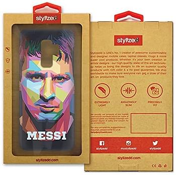 Stylizedd Samsung Galaxy S9 Plus Slim Snap Case Cover Matte Finish - Poly Messi - Multi Color