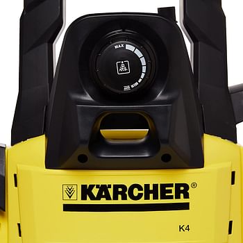 High Pressure Washer, 130 Bar, 1800W, Water-cooled Motor, Heavy Duty Karcher K4 - /Yellow/One Size