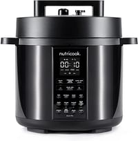Nutricook Smart Pot 2, 8 Liters, 9 In 1 Electric Pressure Cooker, Slow Cooker, Rice Cooker, Steamer, Sauté Pot, Yogurt Maker & More, 12 Smart Programs With New Smart Lid,