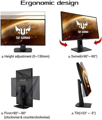 ASUS TUF GAMING VG279QM 27" 1920X1080 IPS 280HZ 1MS HDR400 FREESYNC/G-SYNC COMPATIBLE GAMING MONITOR/280hz/27"/Black