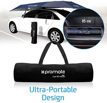 Promate 2724342478799 Car Cover Automatic Folded Umbrella Shelter 4 x 2.1 Meters with Remote Control Portable Auto Protection Car Hood CarShade